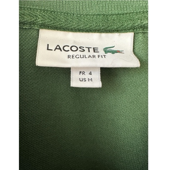 Lacoste Heritage Pique Polo Shirt Spring 2022 World Cup Morocco Size M - Picture 4 of 4